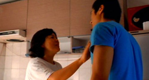 Mom Kicks Son, with Love!